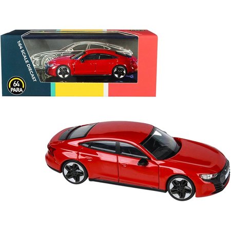 PARAGON 3 in. 1-64 Scale Audi RS e-tron GT Tango Diecast Model Car, Red PA-55332